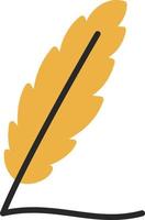 Writing Feather Vector Icon Design