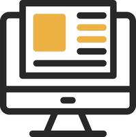 Landing Page Vector Icon Design