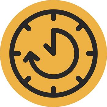 Time Loop Vector Icon Design