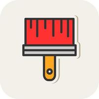 Paint Brush Vector Icon Design