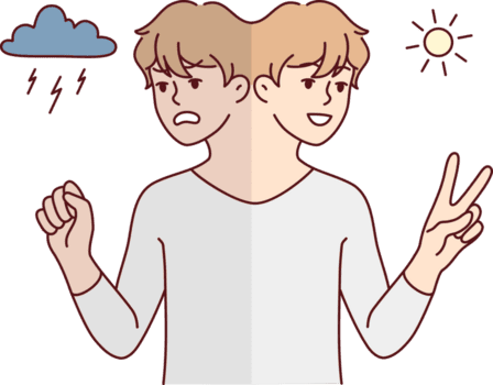 Man suffer from mood swings png