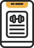 Workout Progress Vector Icon Design