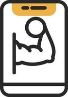 Online Gym Vector Icon Design