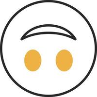 Upside-Down Face Vector Icon Design