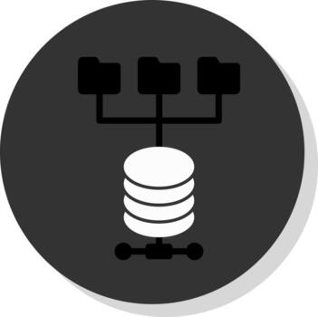 diseño de icono de vector de fuente de datos