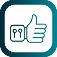 Thumbs Up Vector Icon Design