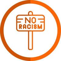 No Racism Vector Icon Design