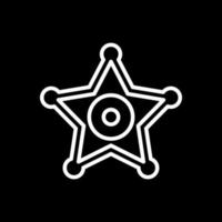 Sheriff Badge Vector Icon Design