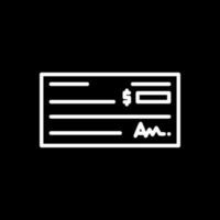 Bank Check Vector Icon Design