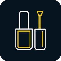 diseño de icono de vector de esmalte de uñas