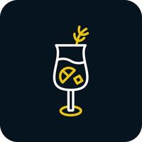 Gin Tonic Vector Icon Design