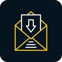 Inbox Vector Icon Design