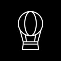 Hot Air Balloon Vector Icon Design