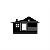 house silhouette vector design on black and white background