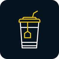 Ice Tea Vector Icon Design