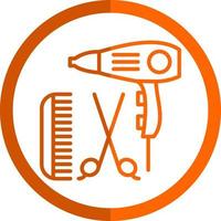 Hairdressing Vector Icon Design