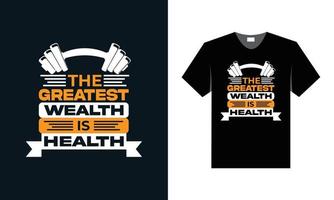 best gym and fitness t shirt design design for inspiration vector