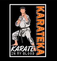 martial art illustration logo vector