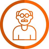 Old Man Vector Icon Design