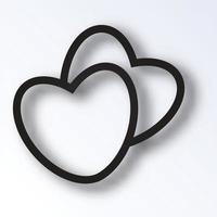 line art, linear heart icon. Isolated heart on a white background vector