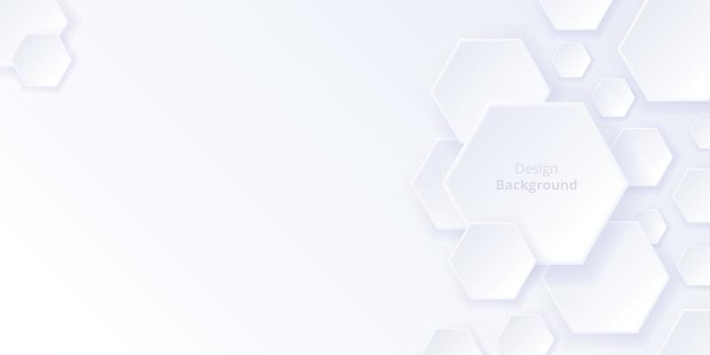 abstract background, white color hexagon style neumorphic simple design background