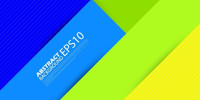 resumen azul, verde y amarillo corte de papel antecedentes modelo vector con cuadrado superposición modelo. vistoso antecedentes con realista sombra diseño.eps10 vector