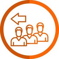 Queue Vector Icon Design