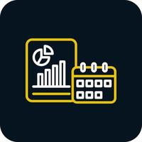 Yearly Report Vector Icon Design