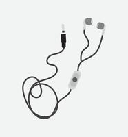 Stylish Earphone Vector Illustration, Sleek Design for High-Quality Sound and Comfortable Fit