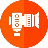 diseño de icono de vector de cámara dslr