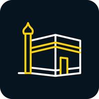 diseño de icono de vector de kaaba