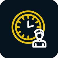 diseño de icono de vector de horas de trabajo