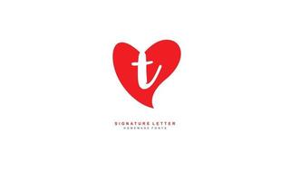 T LOVE logo design inspiration. Vector letter template design for brand.