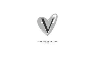 V LOVE logo design inspiration. Vector letter template design for brand.