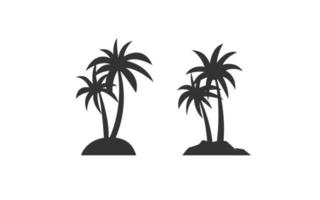 Palm beach design vector with isolated for your template.