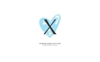 X LOVE logo design inspiration. Vector letter template design for brand.