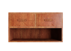 elegant houten garderobe 3d model- png