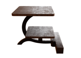3d möbel design begrepp stiliserade tabell för spel tillgångar png