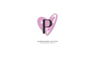 P LOVE logo design inspiration. Vector letter template design for brand.