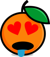 linda frutas naranja dibujos animados png