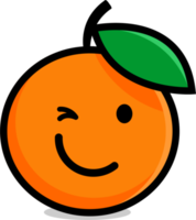 linda frutas naranja dibujos animados png