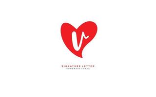 V LOVE logo design inspiration. Vector letter template design for brand.