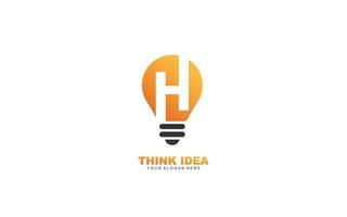 H SMART logo design inspiration. Vector letter template design for brand.