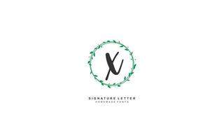 X beauty floral logo design inspiration. Vector letter wedding template design for brand.