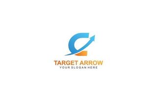 C arrow logo design inspiration. Vector letter template design for brand.