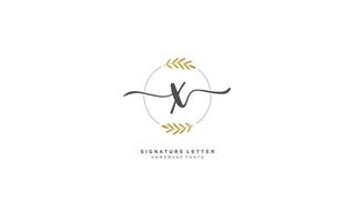 X beauty floral logo design inspiration. Vector letter wedding template design for brand.