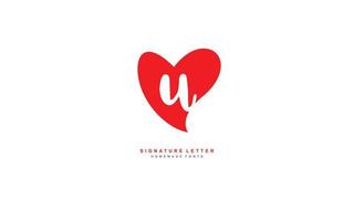 U LOVE logo design inspiration. Vector letter template design for brand.