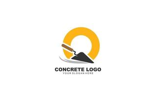 O CONSTRUCTION logo design inspiration. Vector letter template design for brand.