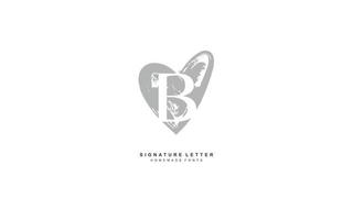 B LOVE logo design inspiration. Vector letter template design for brand.