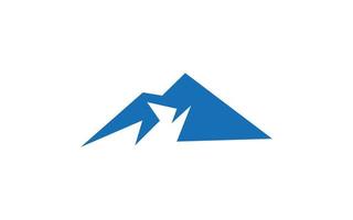 Mountain design with isolated for logo template. vector